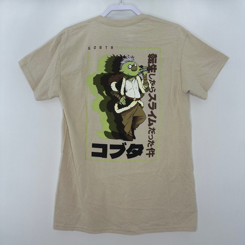 Crunchyroll Reincarnated Slime Gobta Anime Manga Kawaii Shirt M Beige NWOT